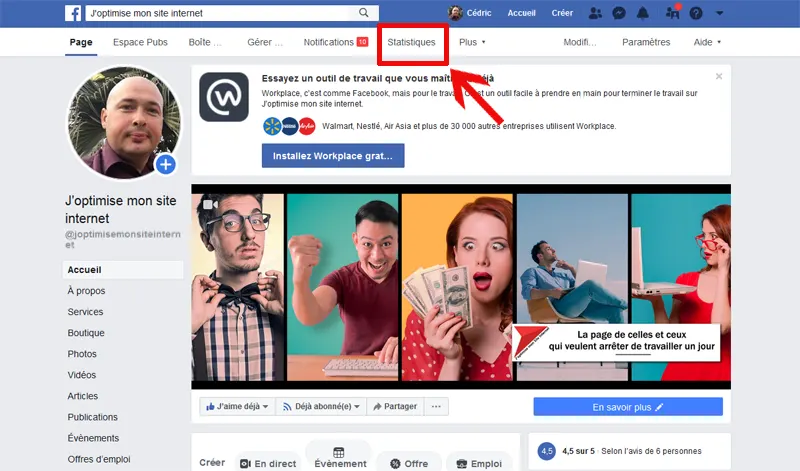 Facebook Insight - J'optimise mon Site Internet